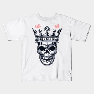 crown skull King Kids T-Shirt